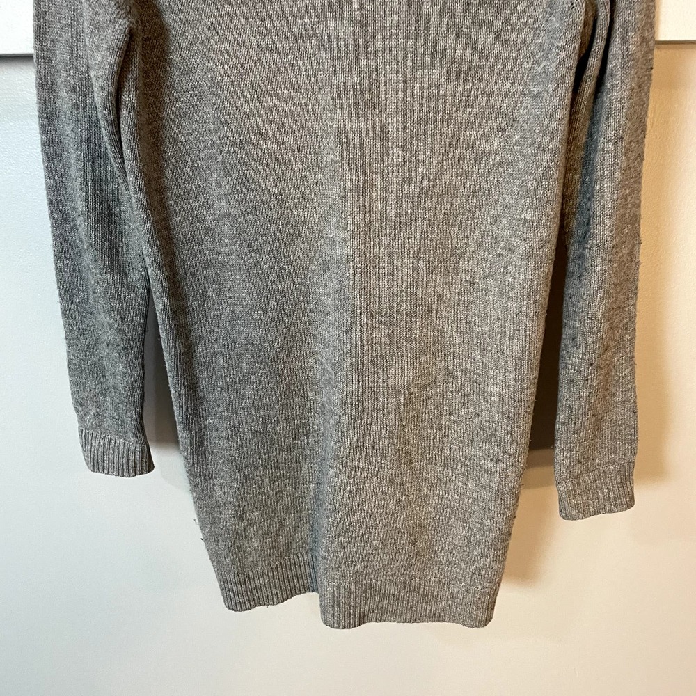 Tory Burch Wool & Cashmere Blend V-Neck Cardigan Sweater in Gray Size XXS - Picture 13 of 13